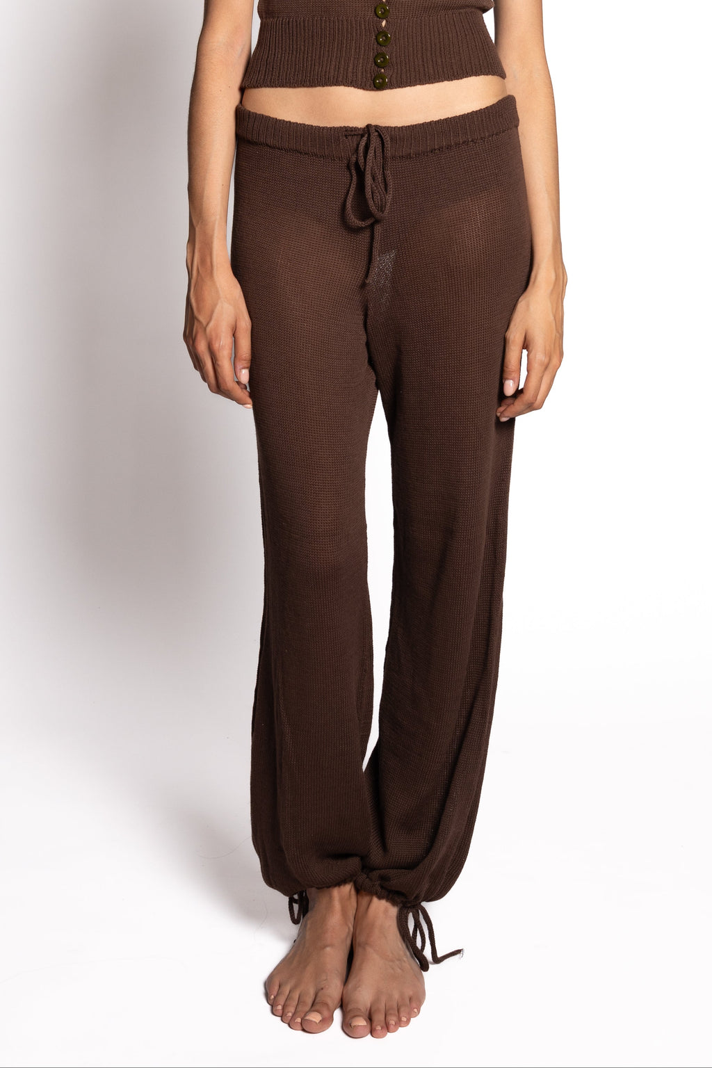 Knit Joggers – Brown