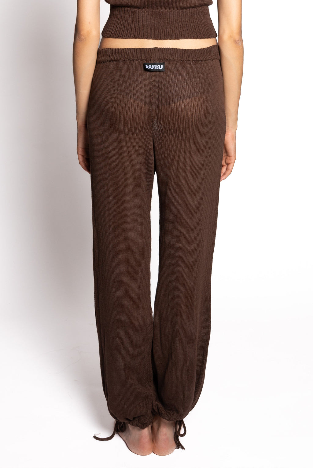 Knit Joggers – Brown