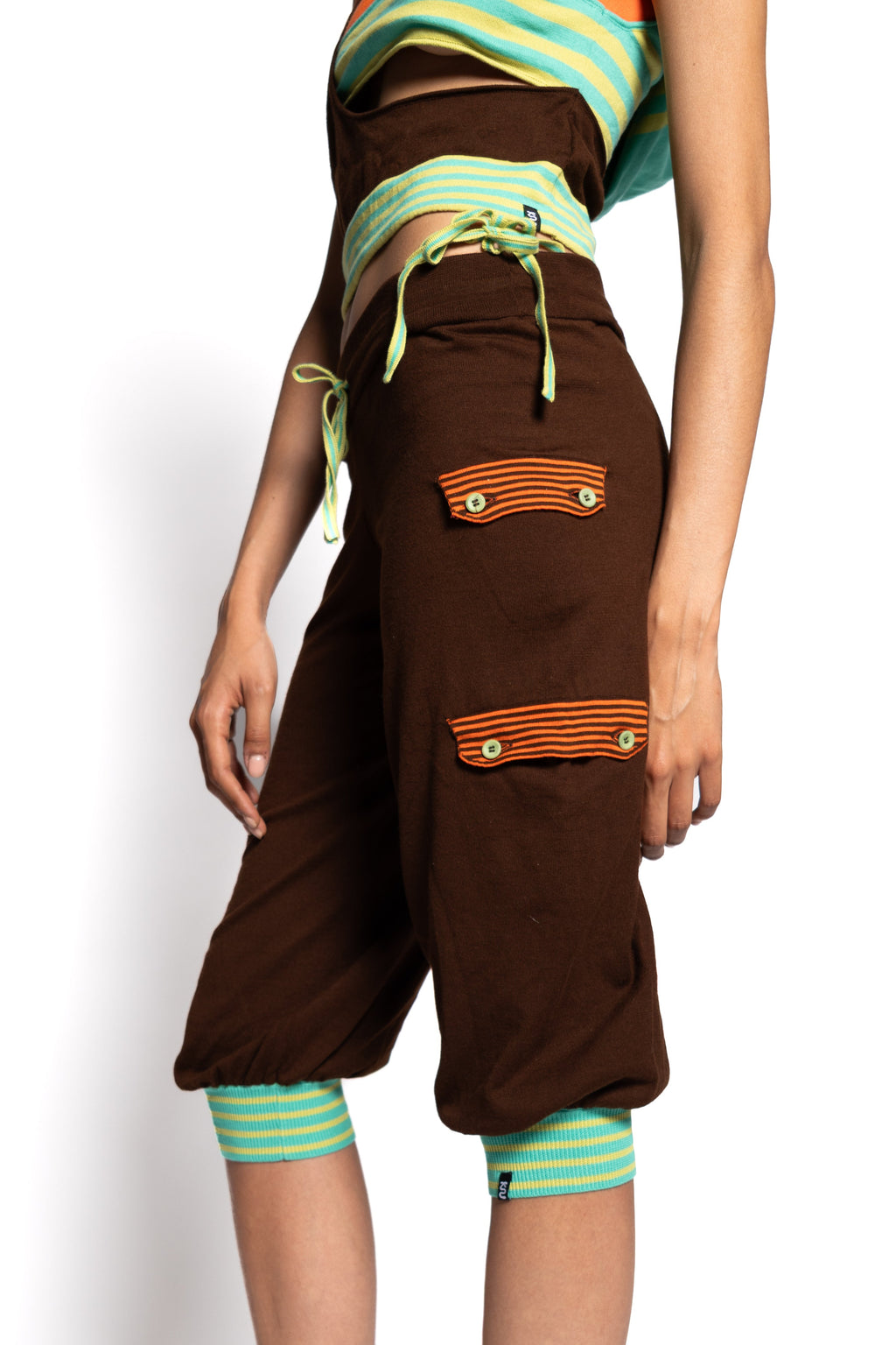 Layered Capris – Brown