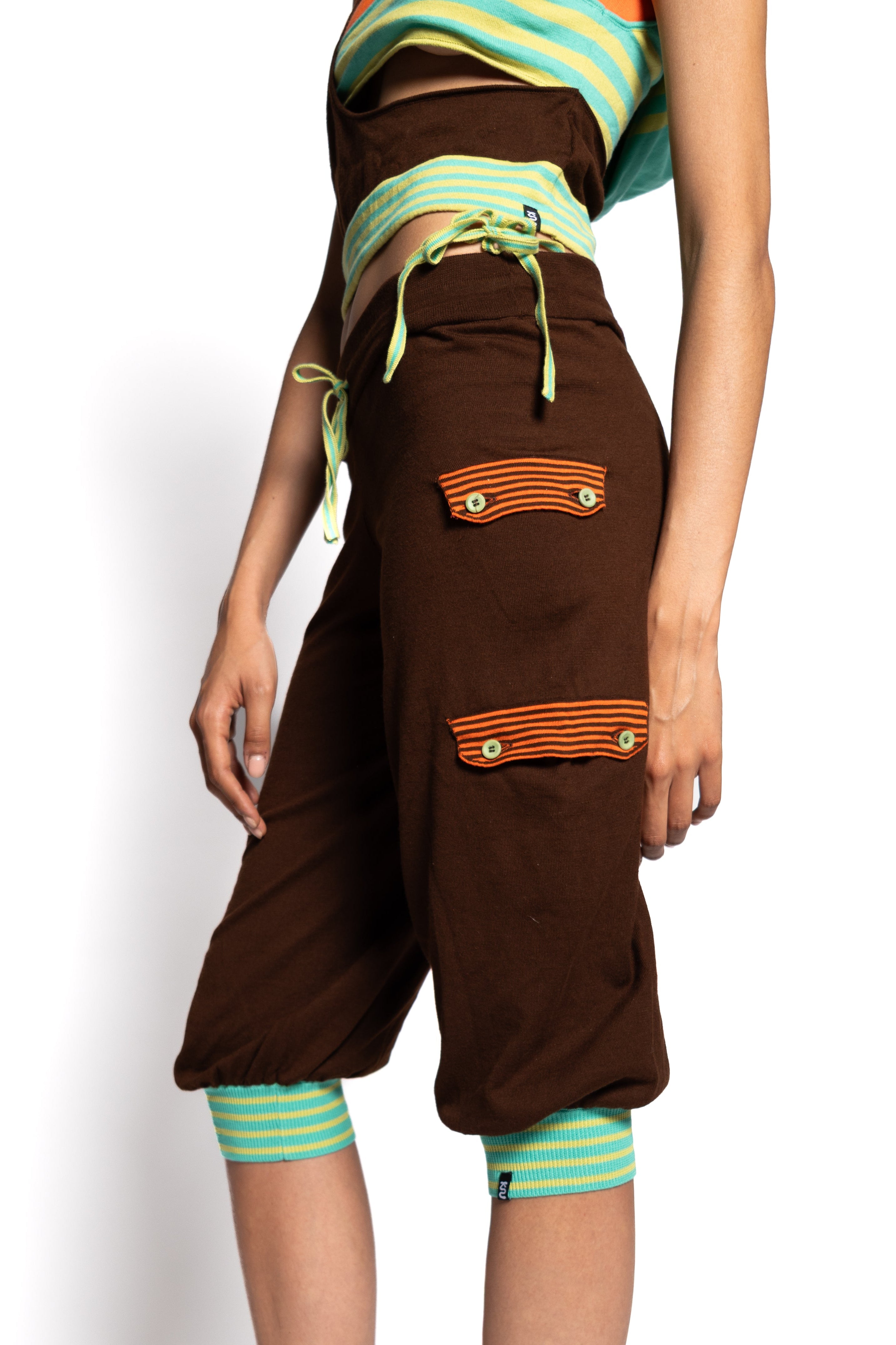 Layered Capris – Brown