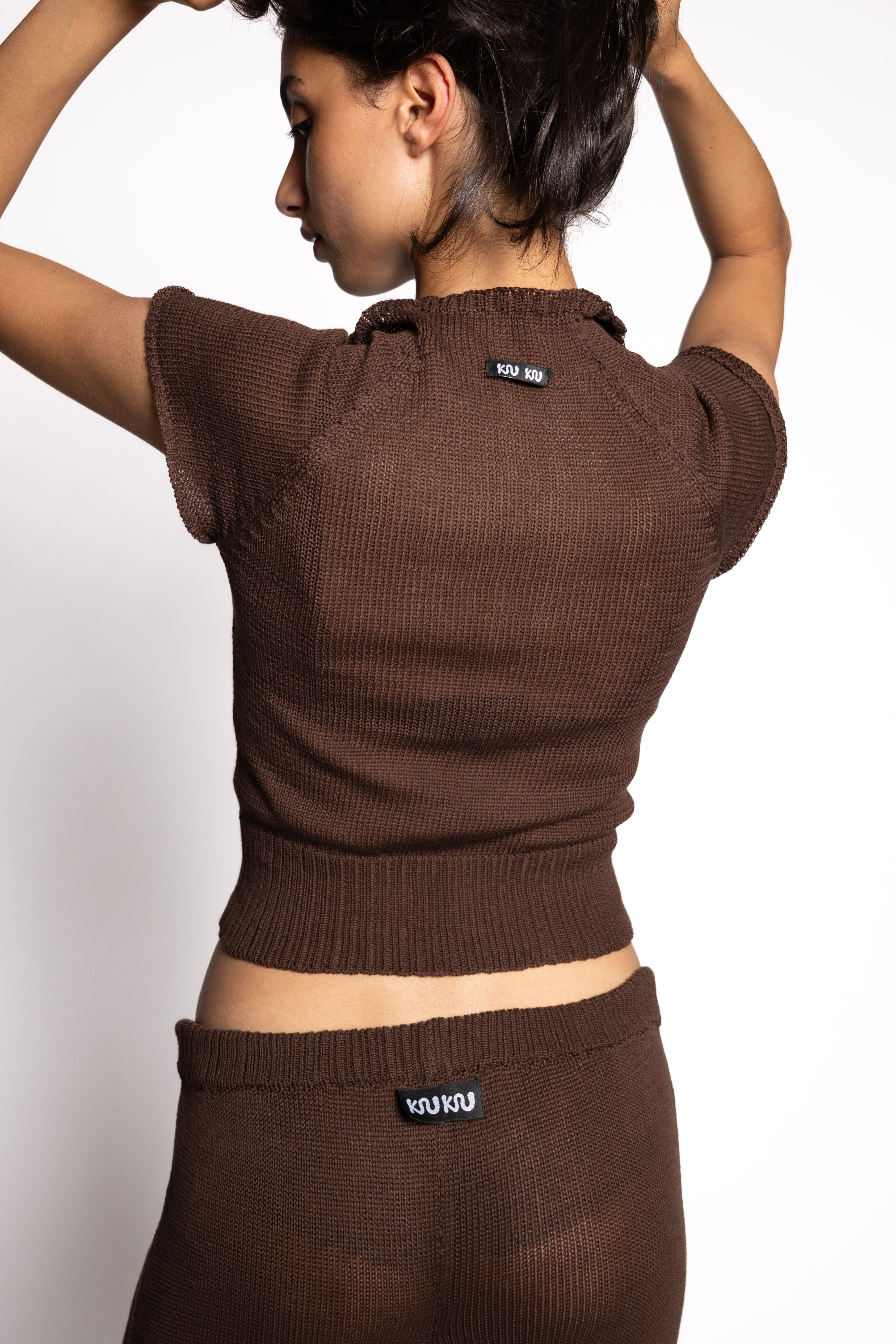 Knit Cardigan – Brown