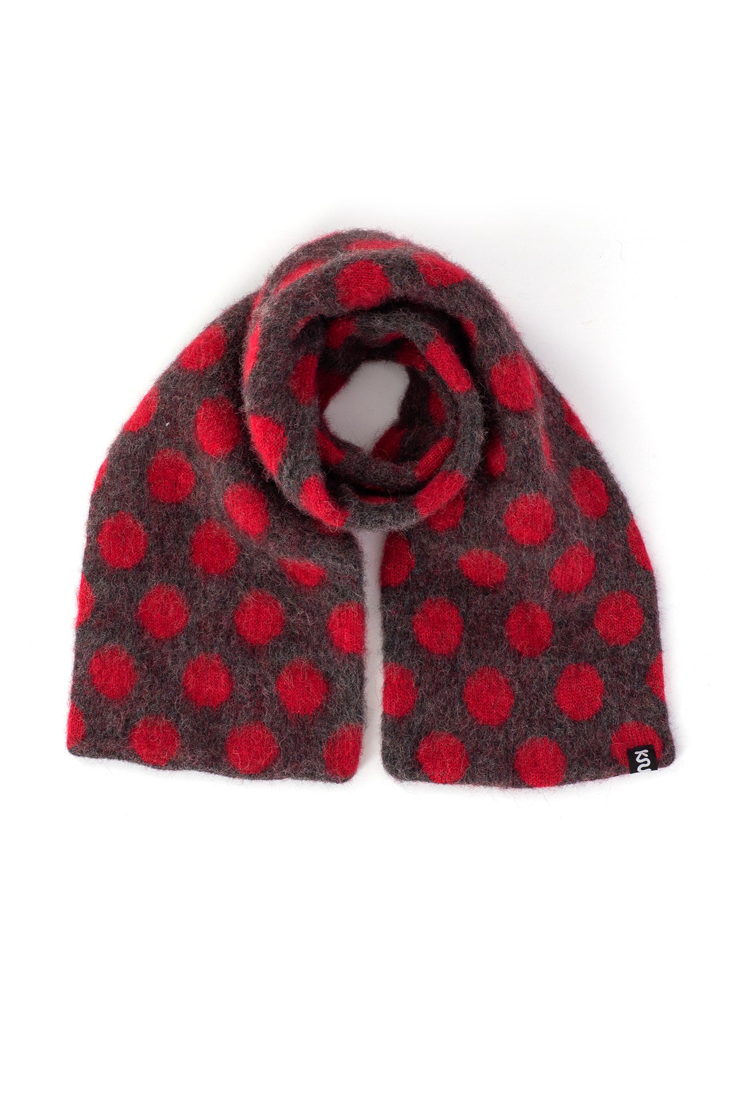 Polka Scarf – Red
